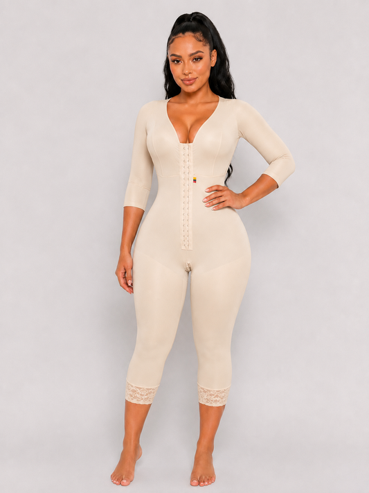 360 FULL BODY COMPRESSION FAJA | BEIGE