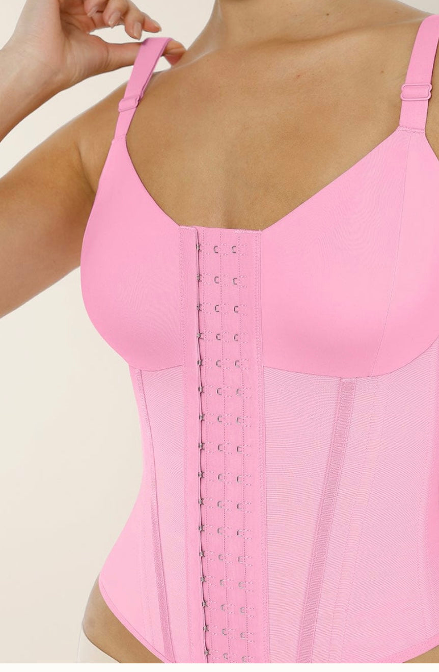 FULL BUST WAIST TRAINER VEST(7 STEEL BONES)