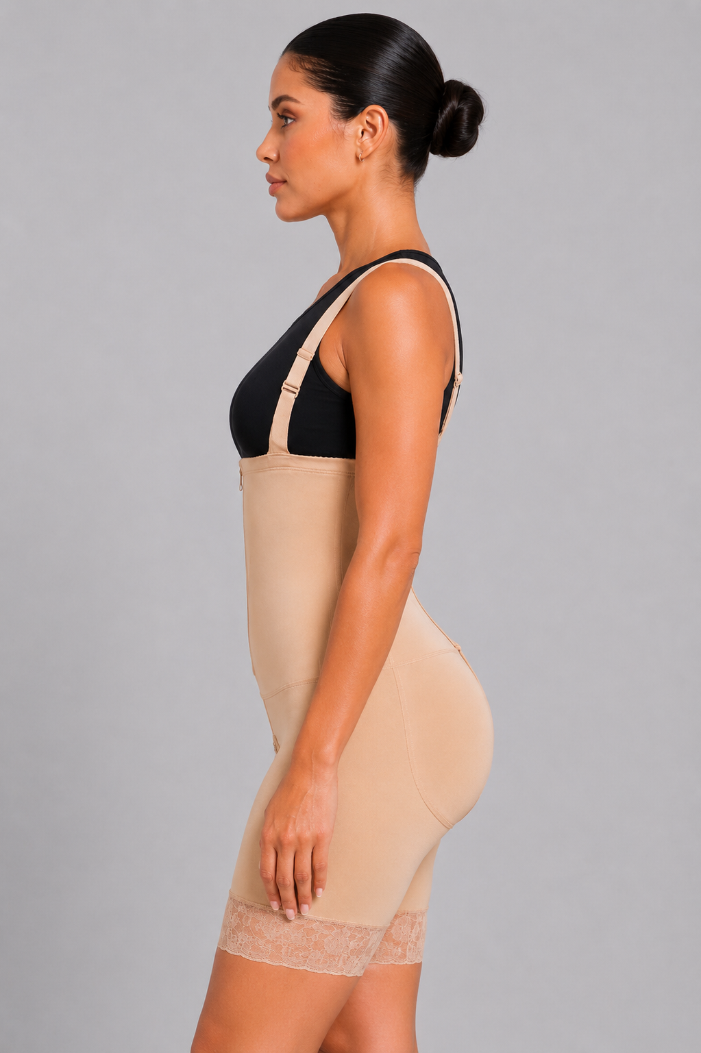 HIGH COMPRESSION STRAPLESS FAJA | BEIGE