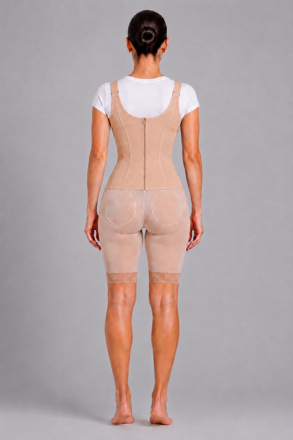 Colombian Waist Trainer Vest | Slimming & Sculpting Body Shaper | Beige
