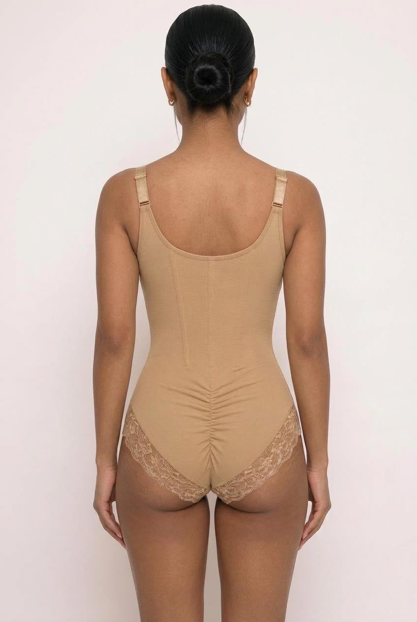 Colombian Hourglass Bodysuit | Beige