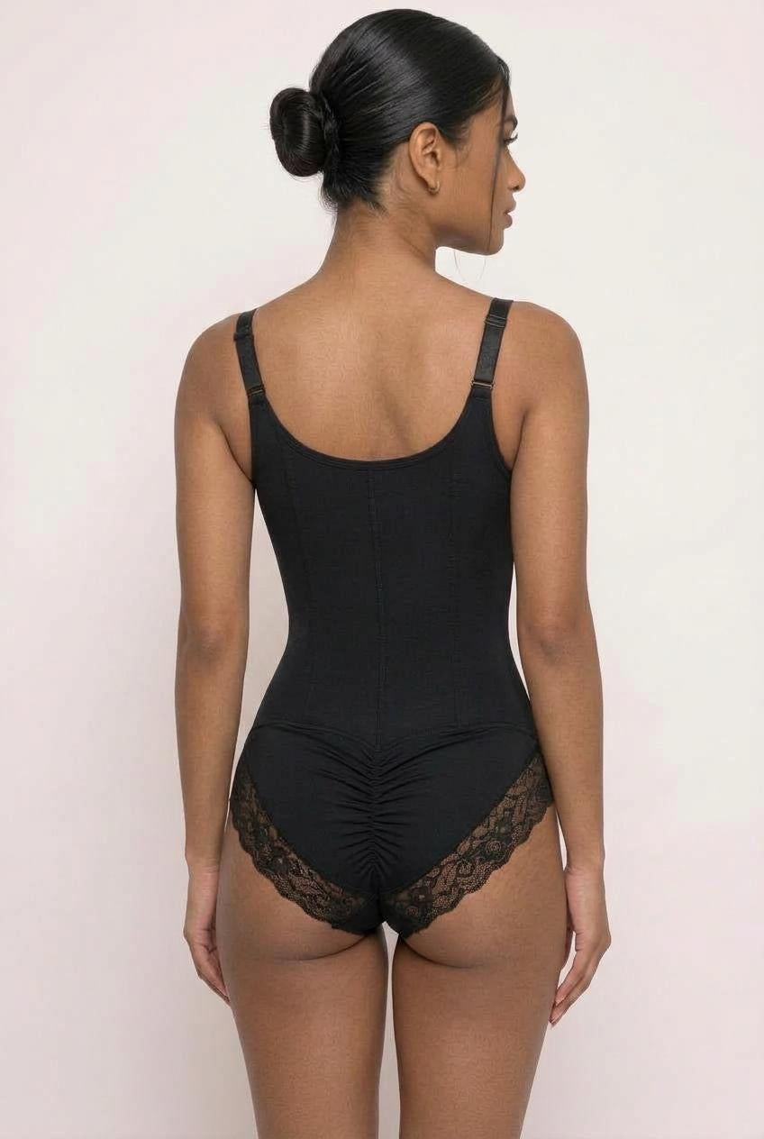 Columbian Hourglass Bodysuit | Black