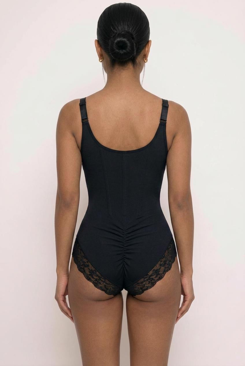 Columbian Hourglass Bodysuit | Black