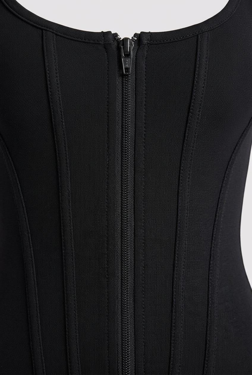Columbian Hourglass Bodysuit | Black