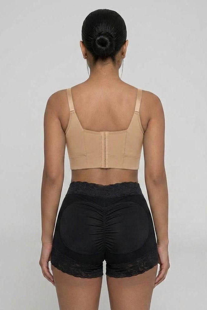BACK FAT BRA (SHORT) | Beige