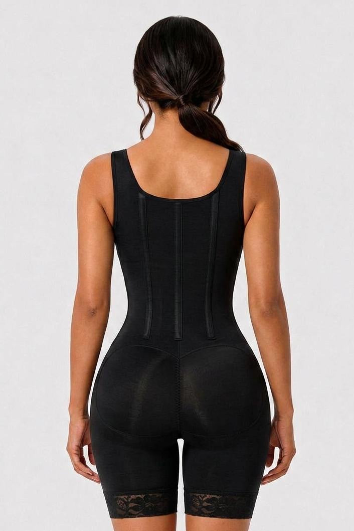 HOURGLASS STEEL BONE FAJA | BLACK