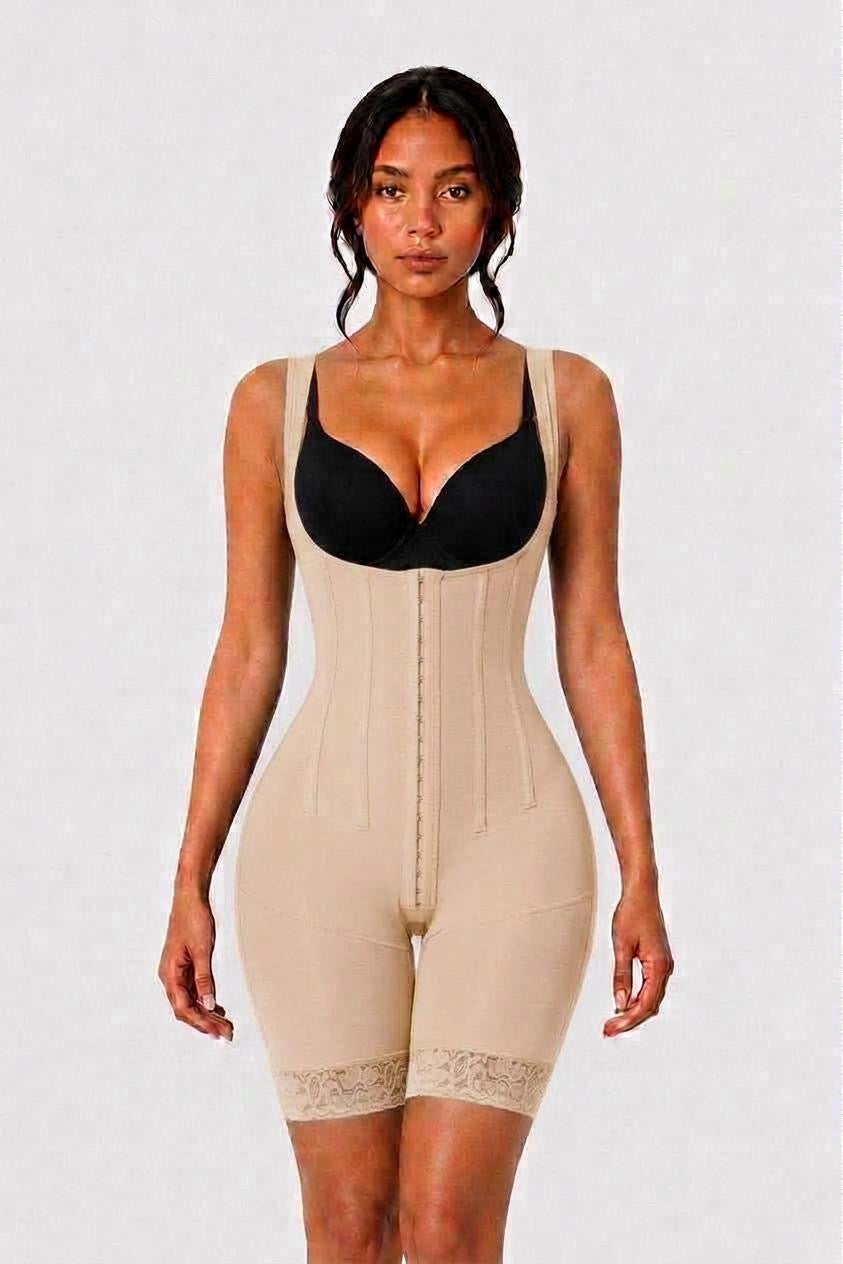 HOURGLASS STEEL BONE FAJA | BEIGE
