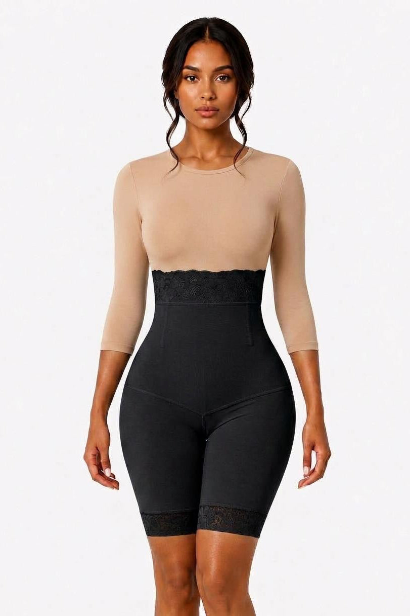 SEAMLESS BBL SHORTS | BLACK