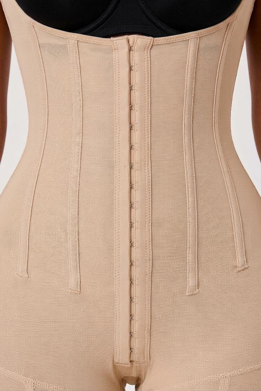 HOURGLASS STEEL BONE FAJA | BEIGE