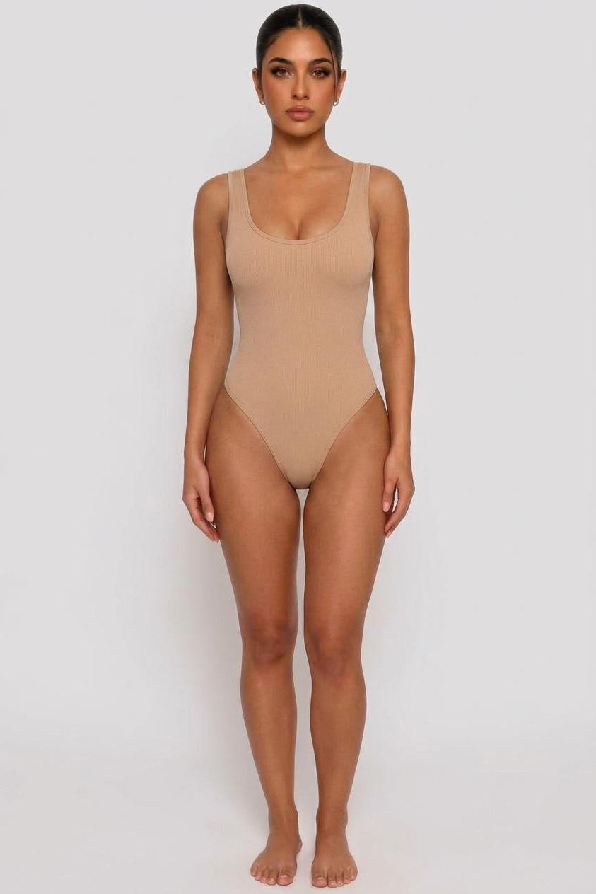 CORSET BODYSUIT | MAUVE