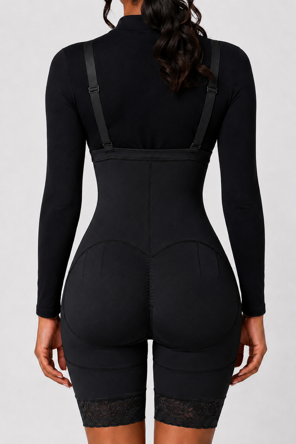 HIGH COMPRESSION STRAPLESS FAJA | Black