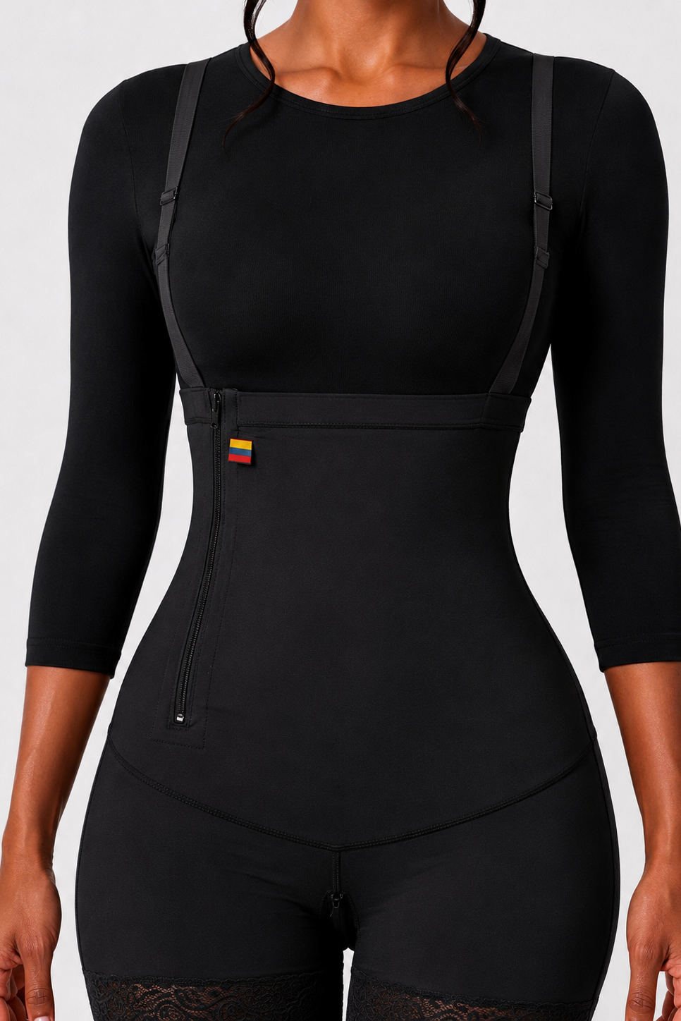 HIGH COMPRESSION STRAPLESS FAJA | Black