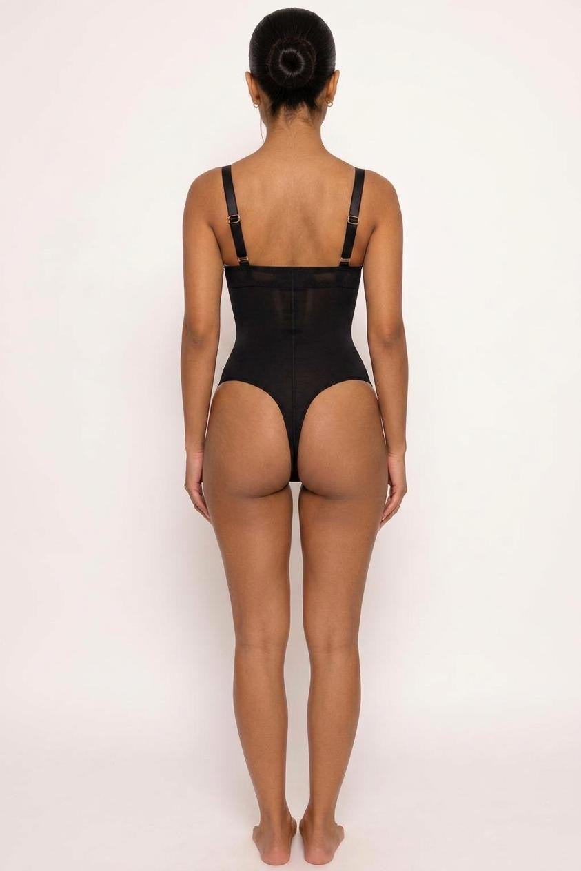 COLOMBIAN THONG BODYSUIT | BLACK