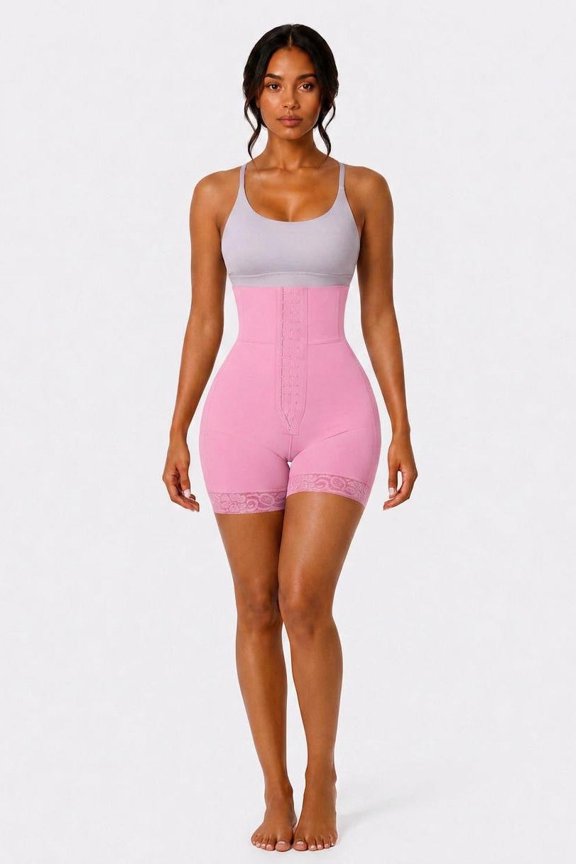 THICK WAIST BAND BBL SHORTS | PINK