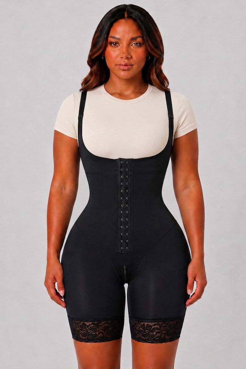 EXTREME SNATCHING FAJA THIN STRAPS | BLACK