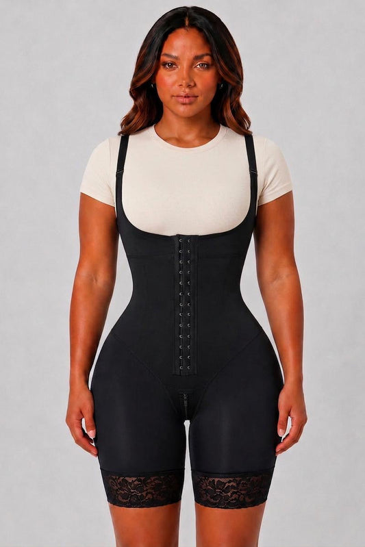 EXTREME SNATCHING FAJA THIN STRAPS | BLACK
