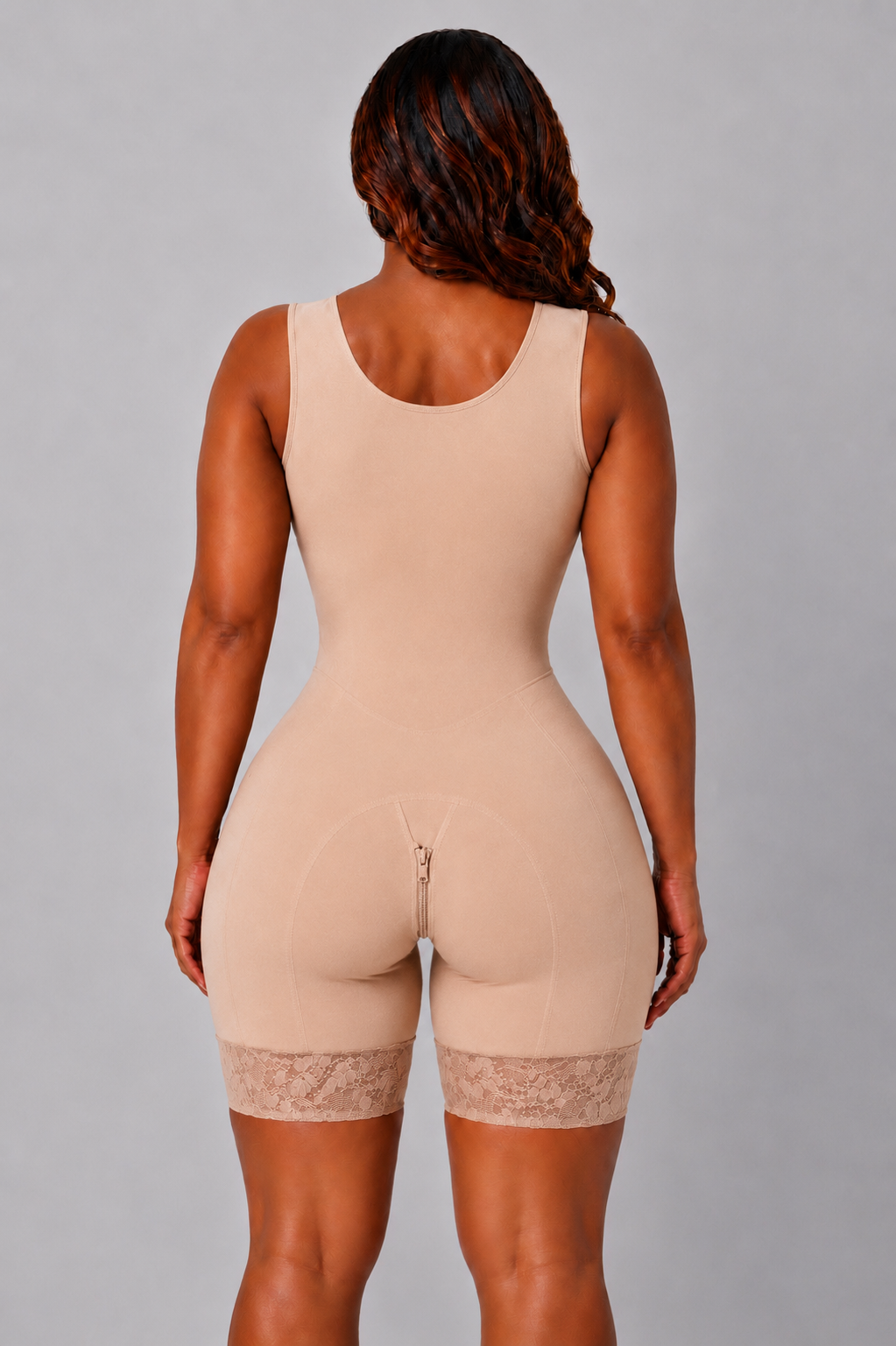 EXTREME SNATCHING FAJA THICK STRAPS | BEIGE