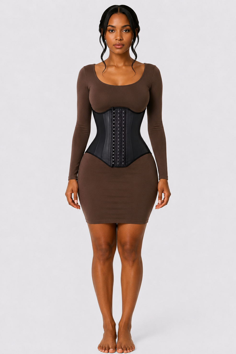 CURVY LATEX HOURGLASS WAIST TRAINER